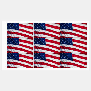 Amerikaanse vlag labels