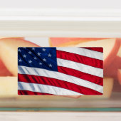 Amerikaanse vlag labels (Aangebracht)