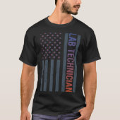 Amerikaanse vlag - Laboratoriumtechnicus T-shirt (Voorkant)