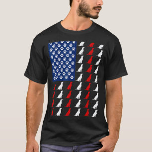 Amerikaanse Vlag Labrador Retriever Onafhankelijk T-shirt