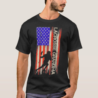  Amerikaanse vlag Lacrosse Grandma S.A. T-shirt