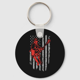 Amerikaanse vlag Lacrosse Jeugdkleding2 Sleutelhanger
