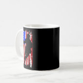 Amerikaanse vlag Lacrosse Koffiemok (Voorkant links)