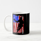 Amerikaanse vlag Lacrosse Koffiemok (Links)