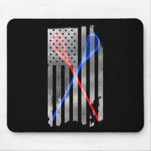Amerikaanse vlag Lacrosse Lax Muismat