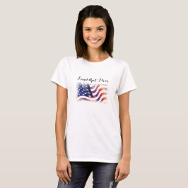 Amerikaanse vlag land dat ik hou van patriottische t-shirt