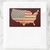 Amerikaanse vlag & land Stickers (Tas)