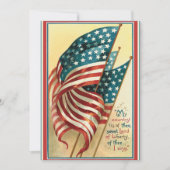  Amerikaanse vlag Land van Vrijheid Patriottisch Feestdagenkaart (Voorkant)