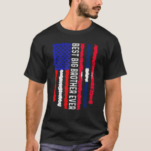 Amerikaanse vlag Laos vlag Beste Big Brother Ever  T-shirt