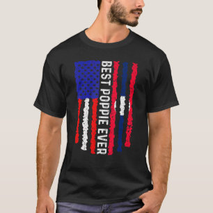 Amerikaanse vlag Laos vlag Beste popie ooit famili T-shirt
