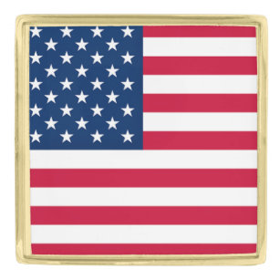 Amerikaanse vlag Lapel Pin USA Patriotic Vergulde Reverspeld