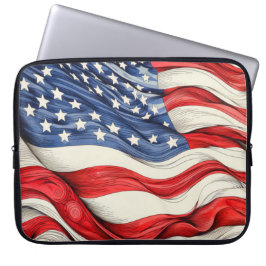 Amerikaanse vlag laptop sleeve