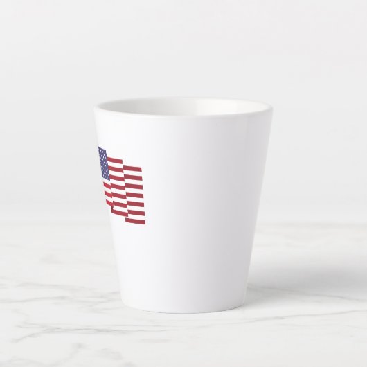 Amerikaanse vlag latte mok (Voorkant)