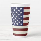 Amerikaanse vlag latte mok (Voorkant)