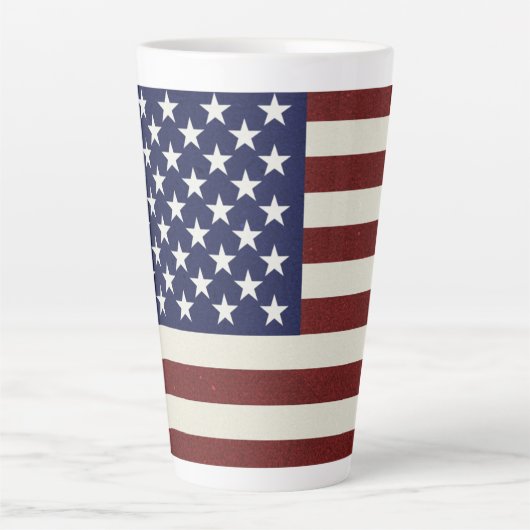 Amerikaanse vlag latte mok (Voorkant)