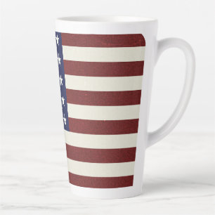 Amerikaanse vlag latte mok