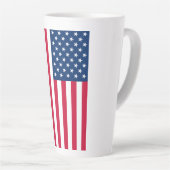 Amerikaanse vlag latte Mok (Rechterhoek)