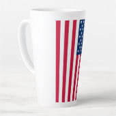 Amerikaanse vlag latte Mok (Linkerhoek)