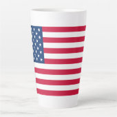 Amerikaanse vlag Latte Mok (Voorkant)