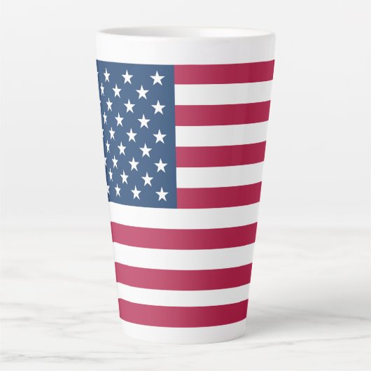 Amerikaanse vlag latte mok (Voorkant)