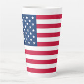 Amerikaanse vlag Latte Mok (Voorkant)