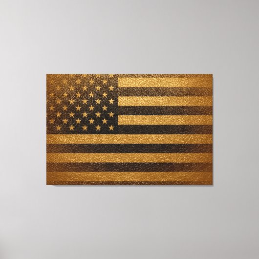 Amerikaanse vlag leder #2 canvas afdruk (Voorkant)