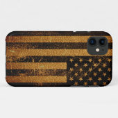 Amerikaanse vlag  leder #9 Case-Mate iPhone case (Achterkant (horizontaal))