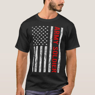 Amerikaanse vlag - Leger Soldaat T-shirt