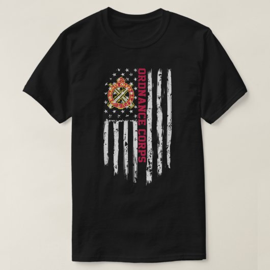 Amerikaanse vlag legerkorps t-shirt (Design voorkant)