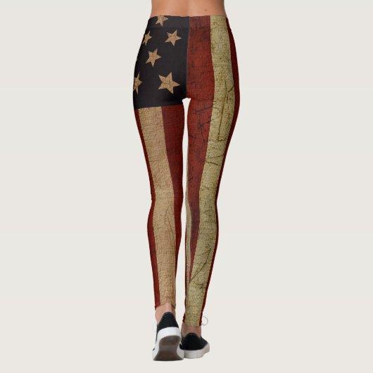 Amerikaanse vlag Leggings (Achterkant)