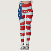 Amerikaanse vlag leggings (Voorkant)