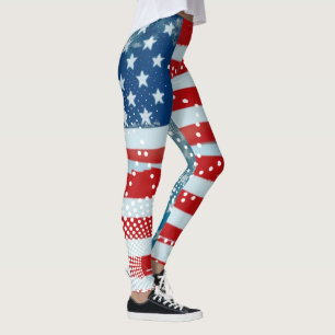 Amerikaanse vlag leggings