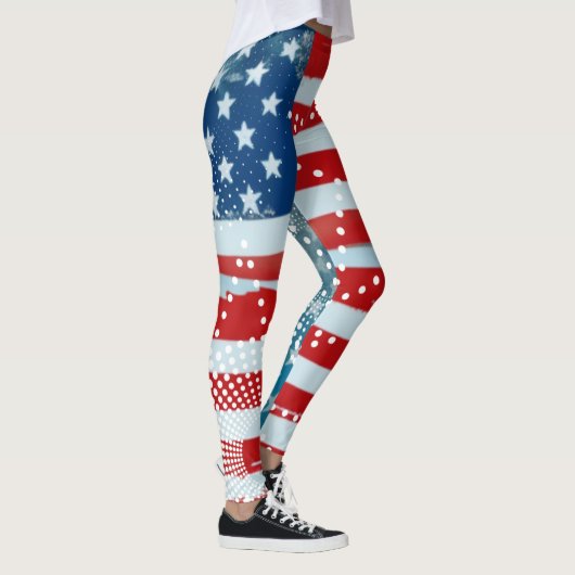 Amerikaanse vlag leggings (Rechts)