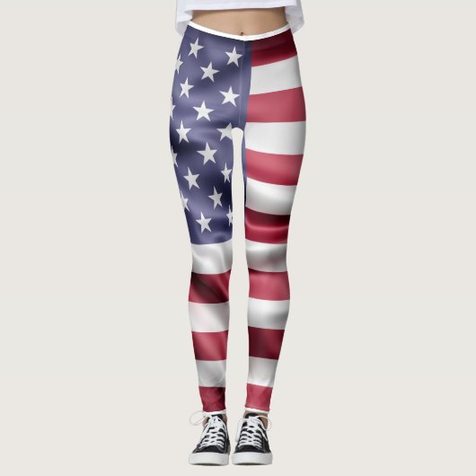 Amerikaanse vlag leggings (Voorkant)