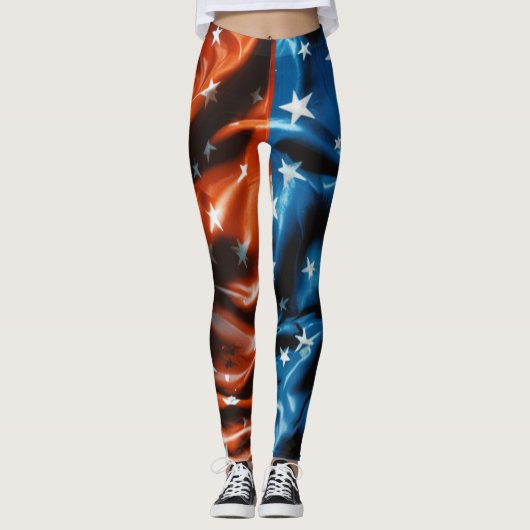 Amerikaanse vlag leggings (Voorkant)