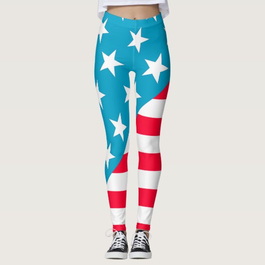 Amerikaanse vlag leggings (Voorkant)