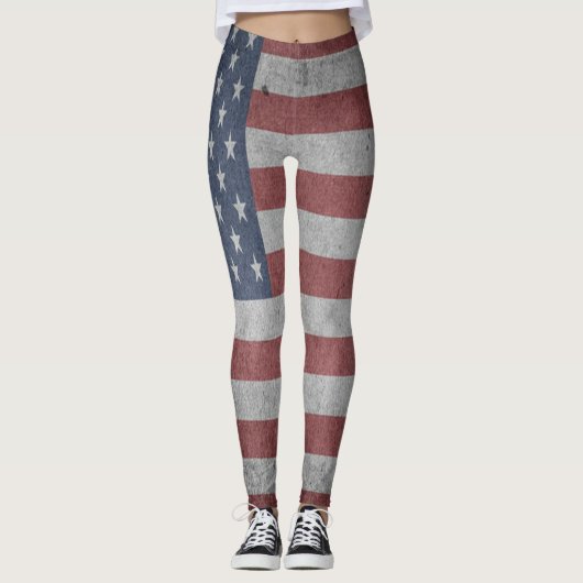 Amerikaanse vlag leggings (Voorkant)