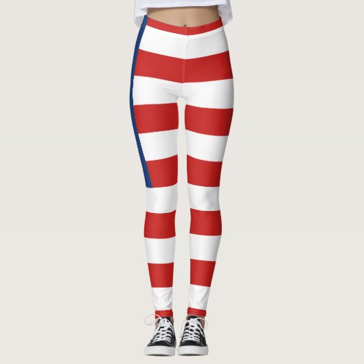 Amerikaanse vlag leggings (Voorkant)