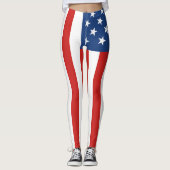 Amerikaanse vlag leggings (Voorkant)