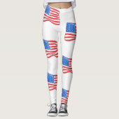Amerikaanse vlag leggings (Voorkant)