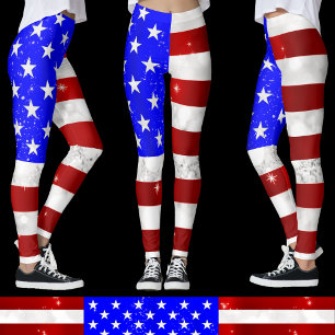 Amerikaanse vlag leggings