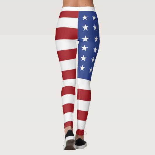 Amerikaanse vlag leggings (Achterkant)