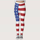 Amerikaanse vlag leggings (Voorkant)
