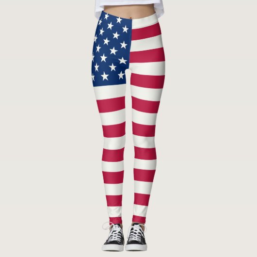 Amerikaanse vlag leggings (Voorkant)