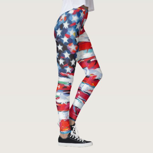 Amerikaanse vlag leggings (Rechts)