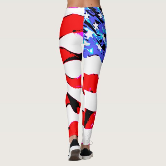 Amerikaanse vlag leggings (Achterkant)