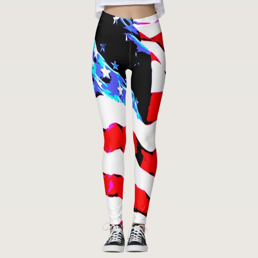 Amerikaanse vlag leggings (Voorkant)
