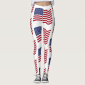 Amerikaanse vlag leggings (Voorkant)