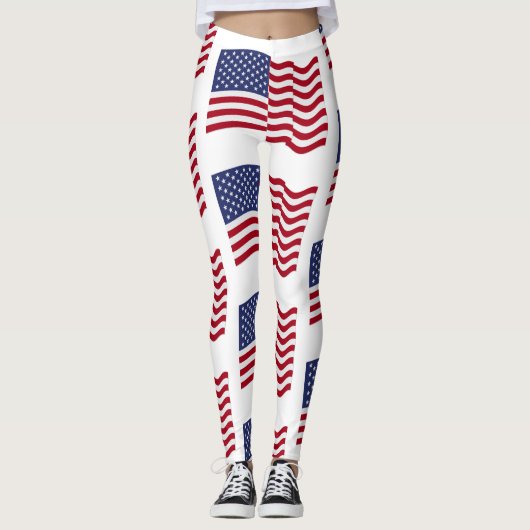 Amerikaanse vlag leggings (Voorkant)