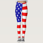 Amerikaanse vlag leggings (Voorkant)